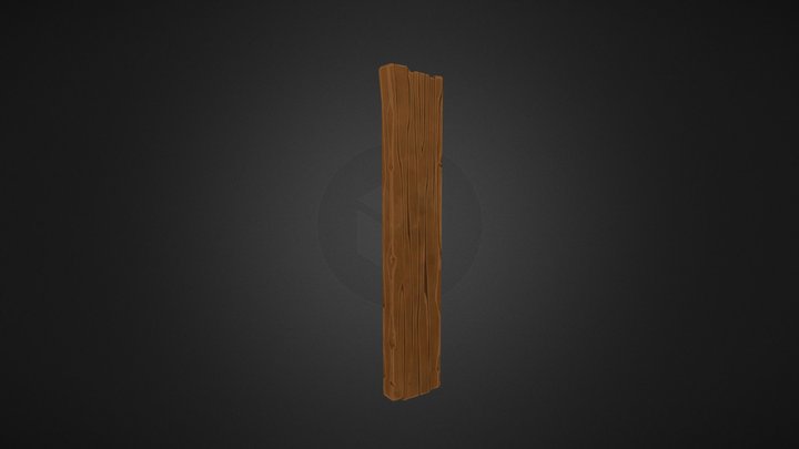 Wood plank 3D Model