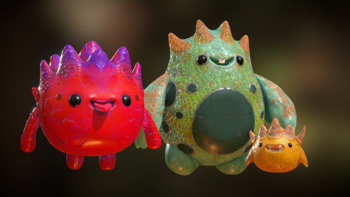 CREATURES OSCAR CREATIVO Octane render – Gratis 3D-model STL