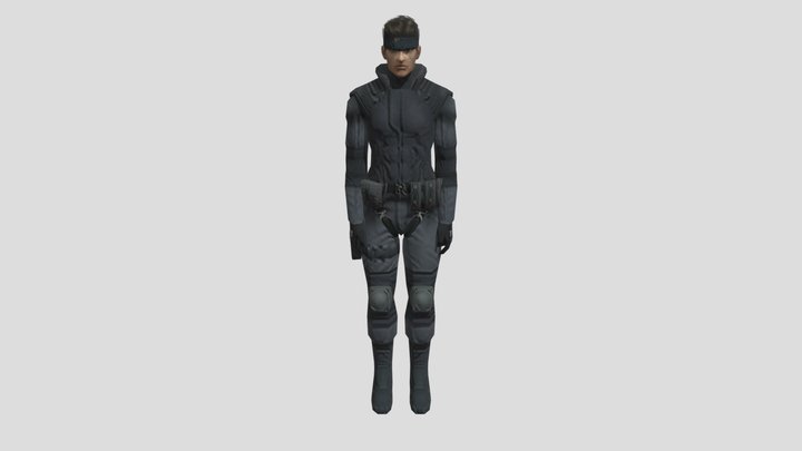 [Metal Gear Solid: The Twin Snakes] Solid Snake 3D Model