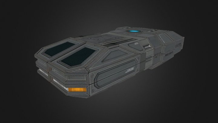 Lo-Fi Armoured Shuttle (PSX) – Free 3D Model STL