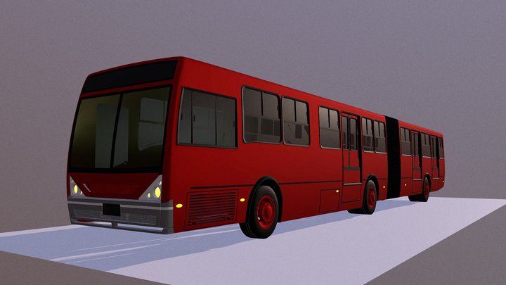 "Ecovia" worm type bus 3D Model