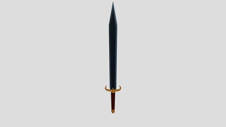 Lowpoly Sword 3D Model
