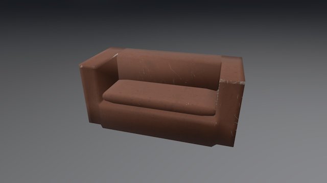 couch for games 3D Model