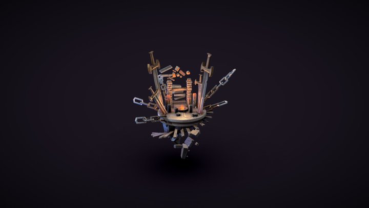Ancient God's Altar 3D Model