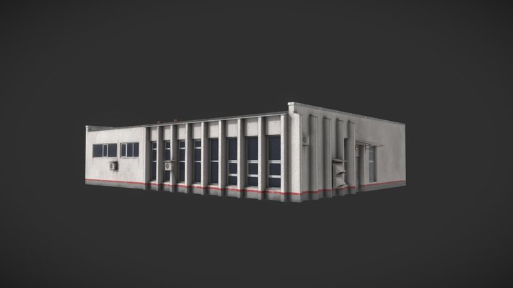 EC post of the Vasilyevo-Petrovskaya station 3D Model