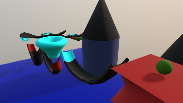 Marble Track 3D Model