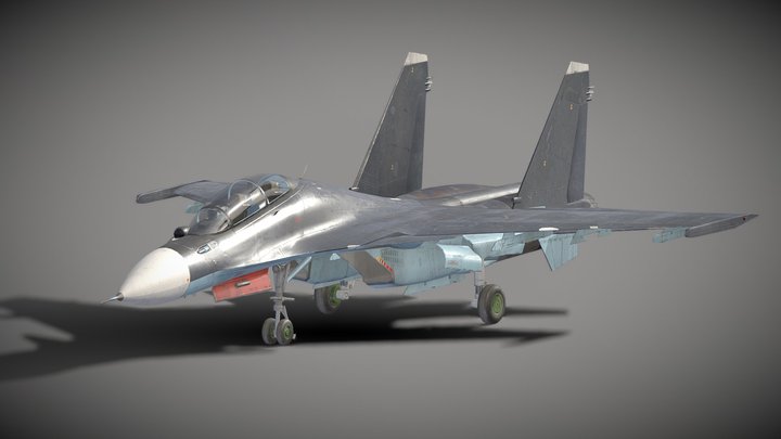[PBR] Sukhoi Su-30 3D Model