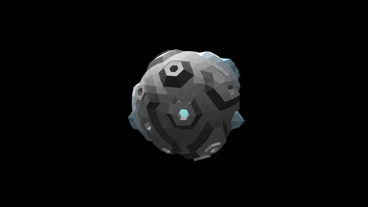 IceSpace Planet 3D Model