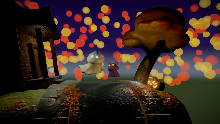 Autumn Ghosts 3D Model