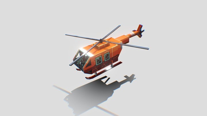 helicopter - minercaft 3D Model