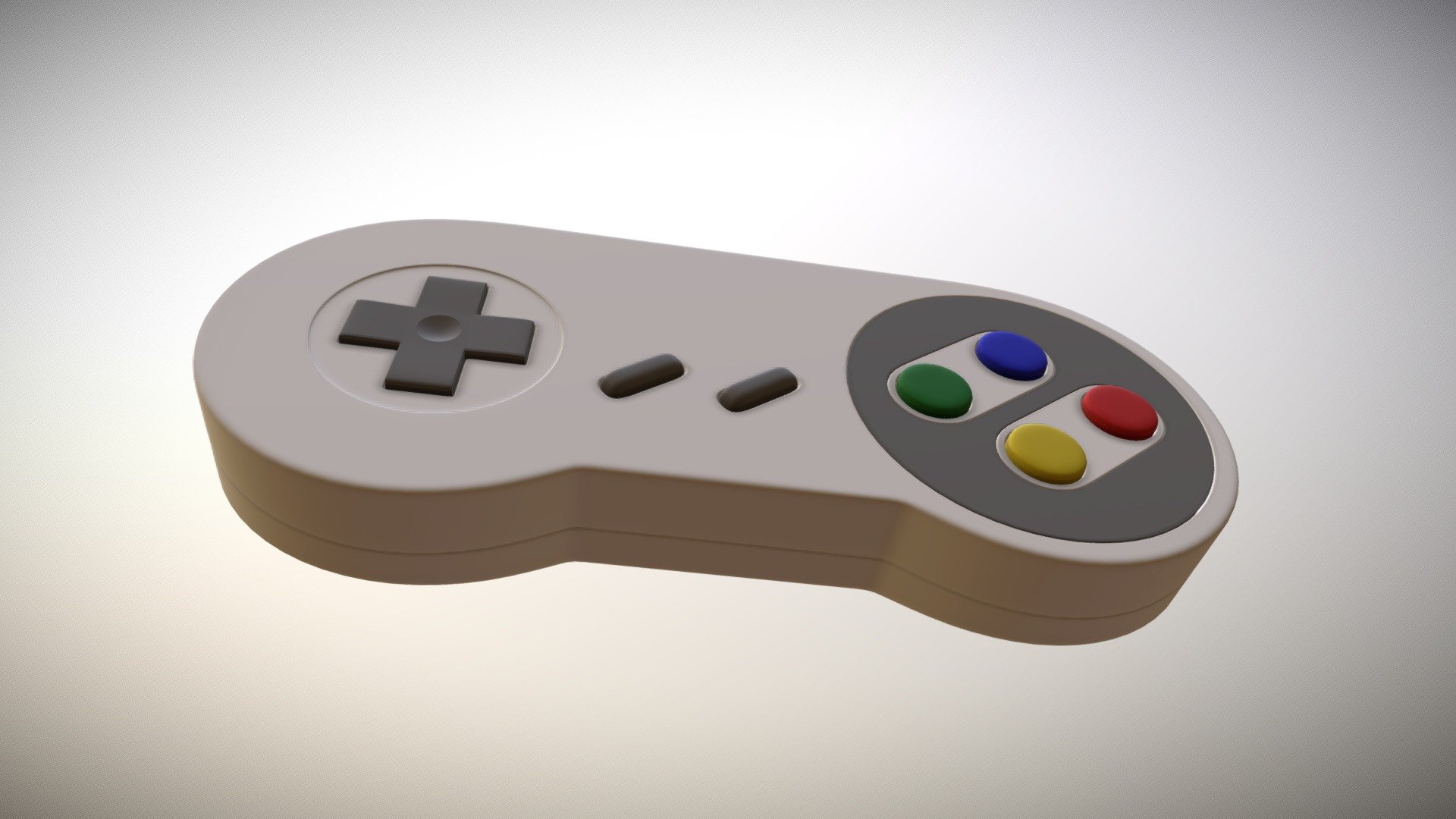 Retro Super Nintendo controller - 3D model by TimLeytens [421d4f5 ...