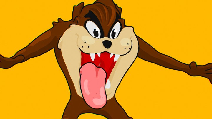 Tazmanian Devil TOON 3D Model
