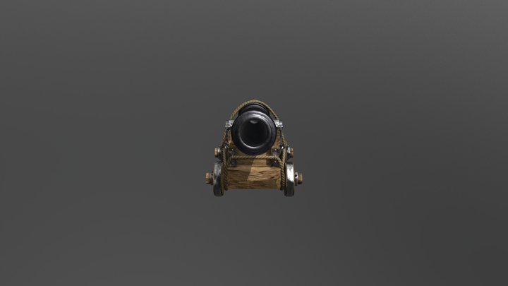Pirate cannon 3D Model
