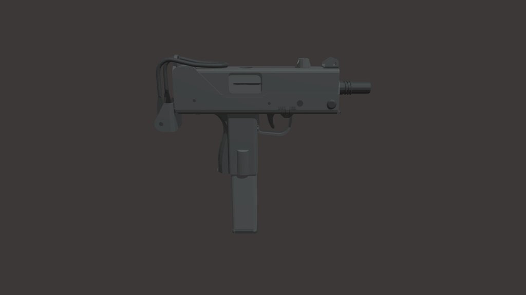 Low-Poly MAC10