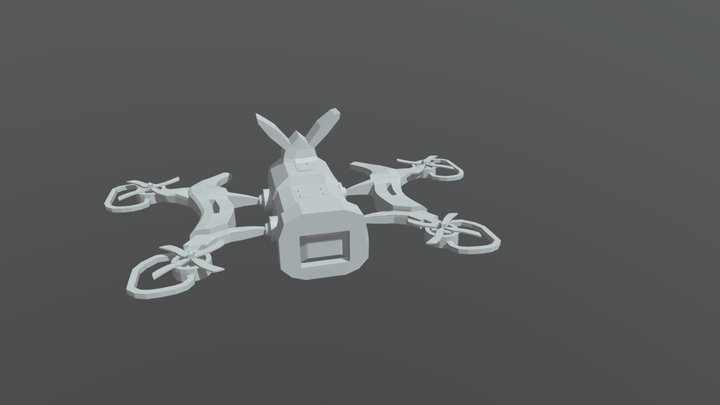 SecurityDroneRobot_Low 3D Model