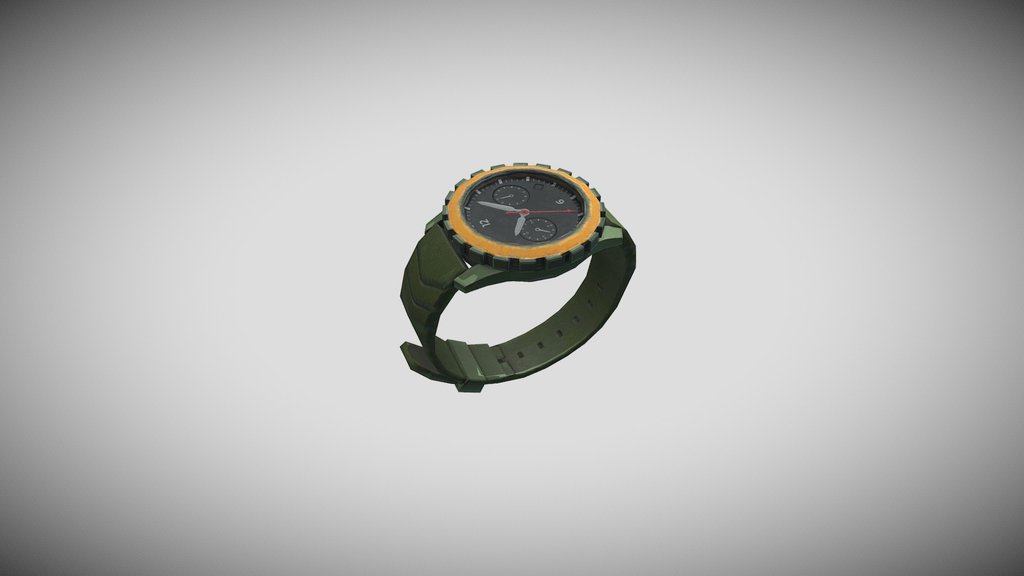 Wrist Watch Lowpoly, Gear Prop