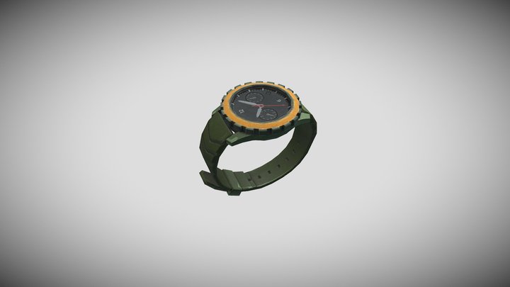 Wrist Watch Lowpoly, Gear Prop