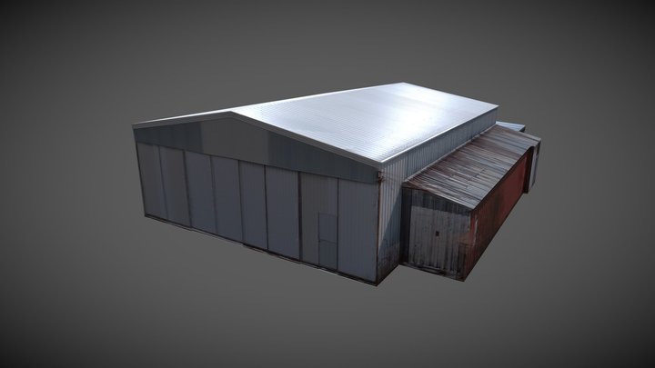 Aircraft Hangar 3D Model