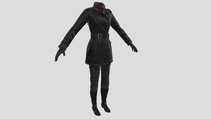 Tv Woman Body 3D Model