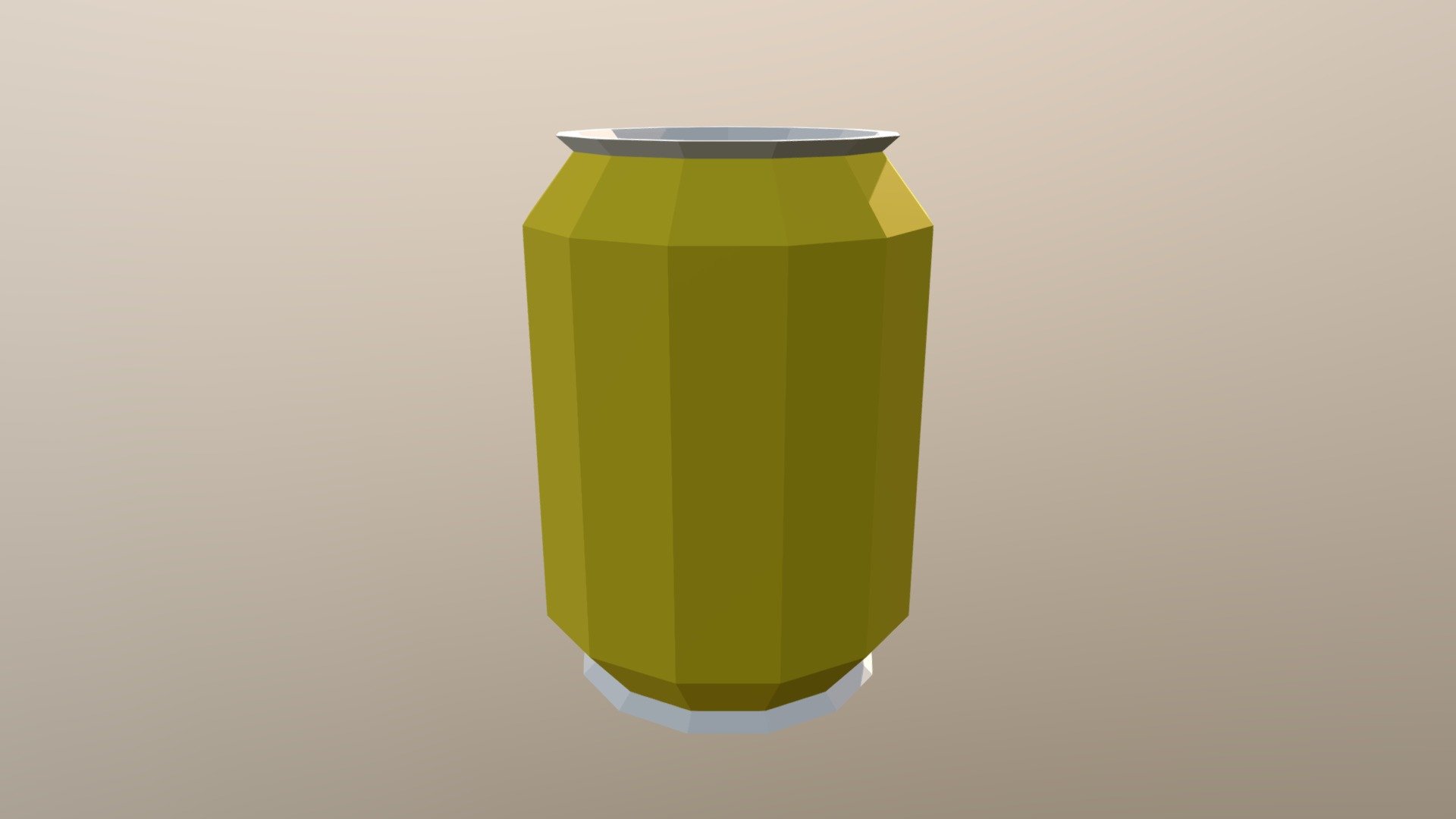 Soft Drink Yellow Opened