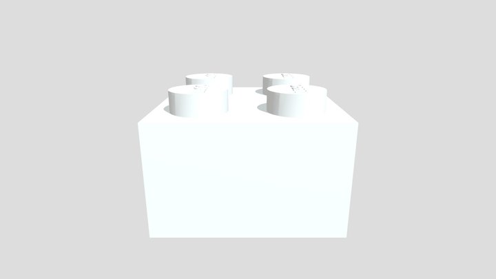 roi_bouzas_pieza_lego_2x2 3D Model