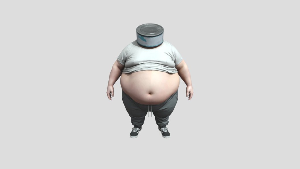 Barrel-Headed Figure