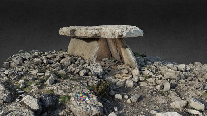 Dolmen du calvaire, Saint-Alban-Auriolles (07) 3D Model