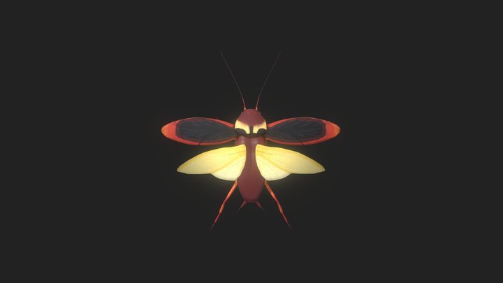 Realistic Cockroach 3D Model