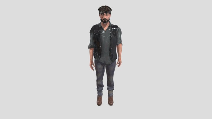 Daryl Dixon Short Hair Full Rig TWD – Free 3D Model STL