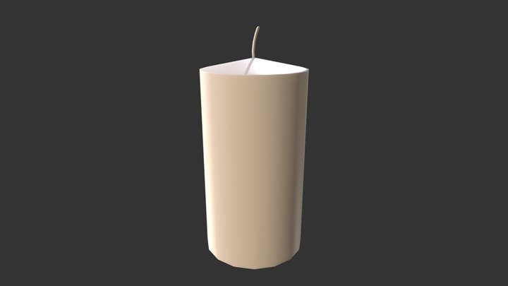 Fat New Candle 3D Model