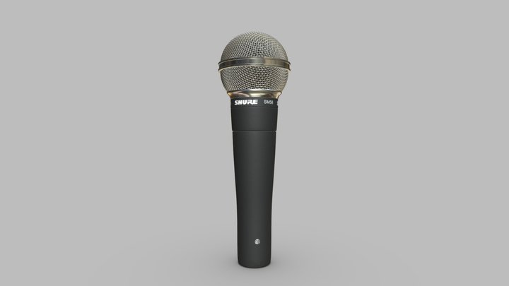 SHURE SM 58 Microphone 3D Model