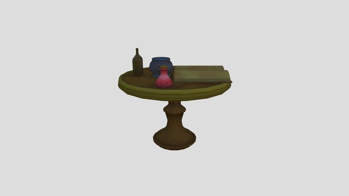 Potion Table 3D Model