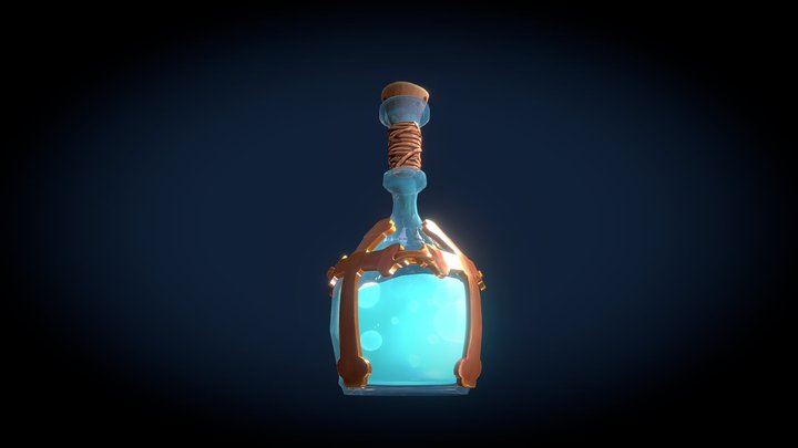 Potion Bottle - Artstation King Arthur Challenge 3D Model