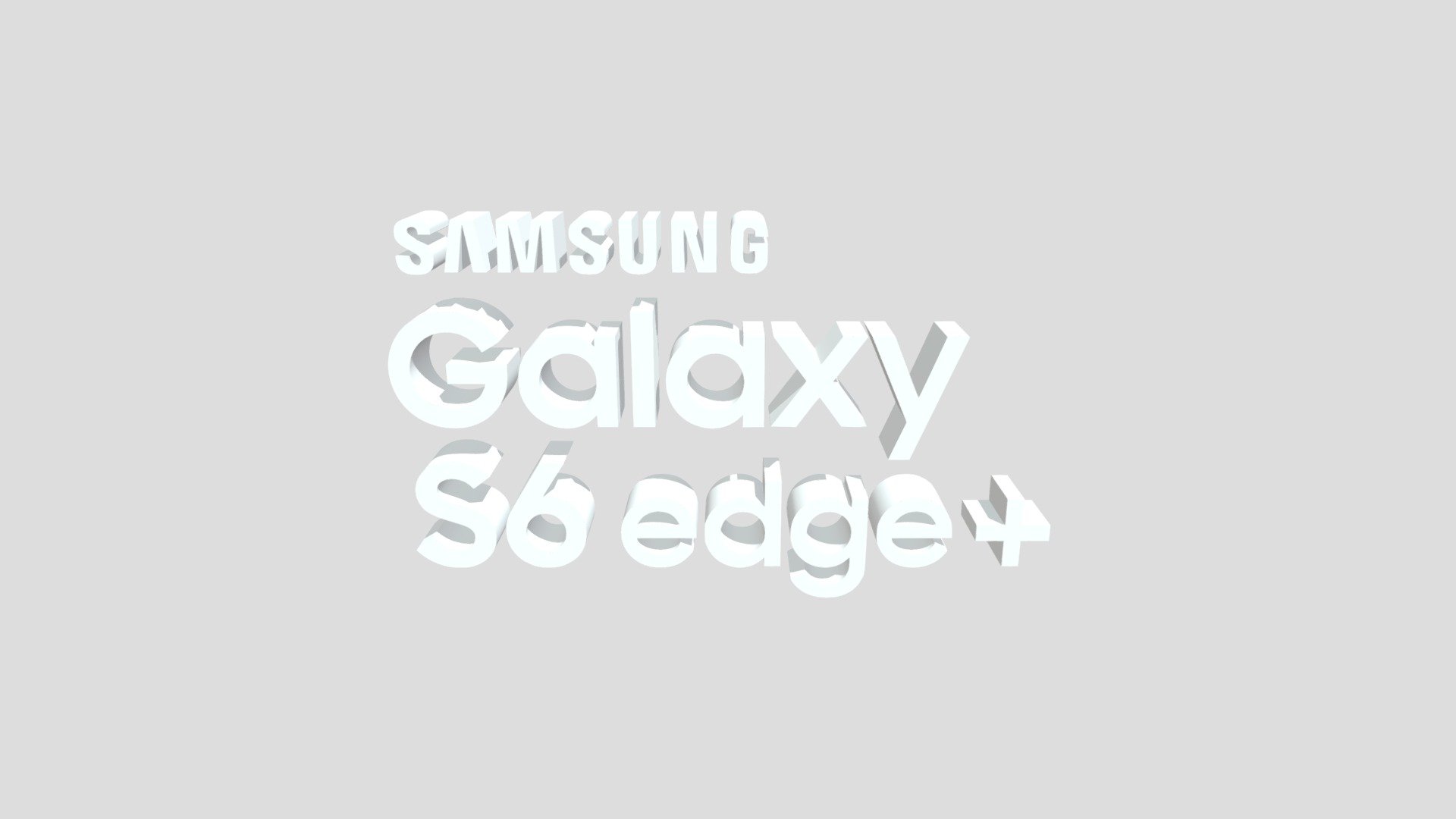 Samsung galaxy s6 edge + logo - Download Free 3D model by ...