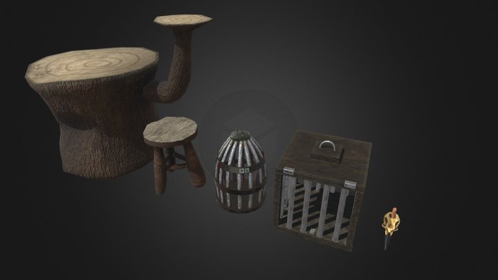 Hag's Lair Decorations 3D Model