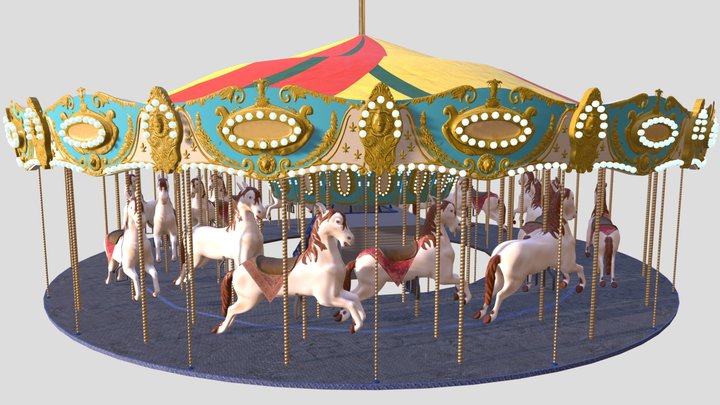 Grand Carousel 3D Model