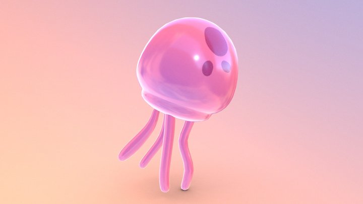 Jelly Fish (Spongebob) 3D Model