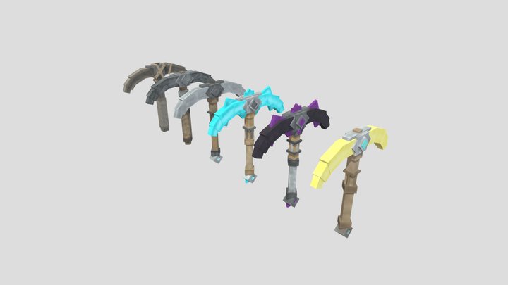 Pickaxes 3D Model