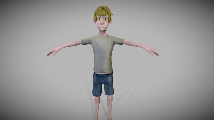Tall Kid 3D Model