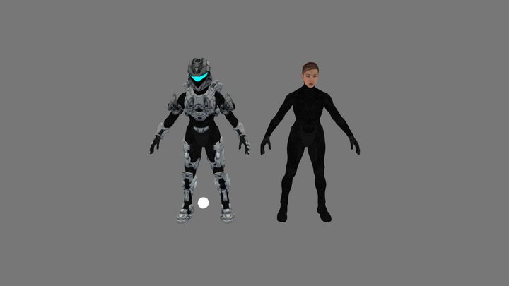Halo 4 Sarah Palmer 3D Model