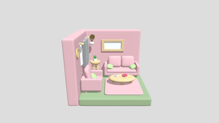 Livingroom- Sketchfab 3D Model