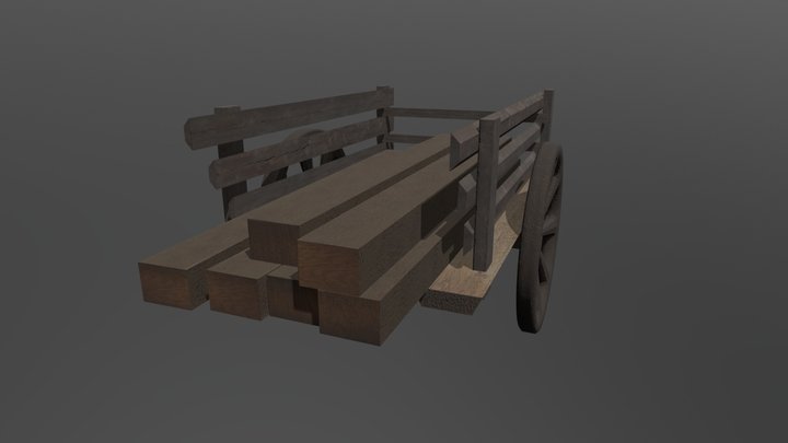 Lumberyard Cart 3D Model
