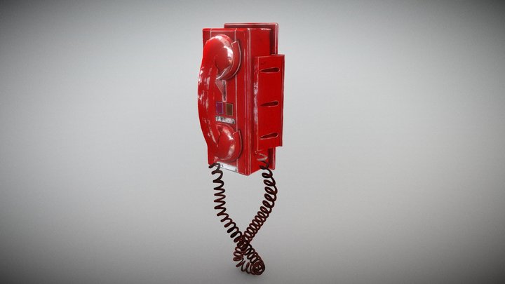 Emergency Phone 3D Model
