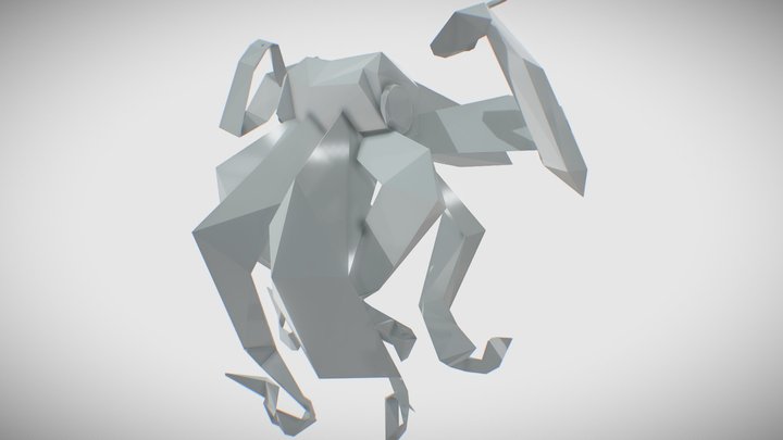 Cuttlefish (low poly) 3D Model
