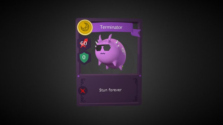 Axie Card 3D Model