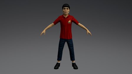 Pizza Guy Character 3D Model