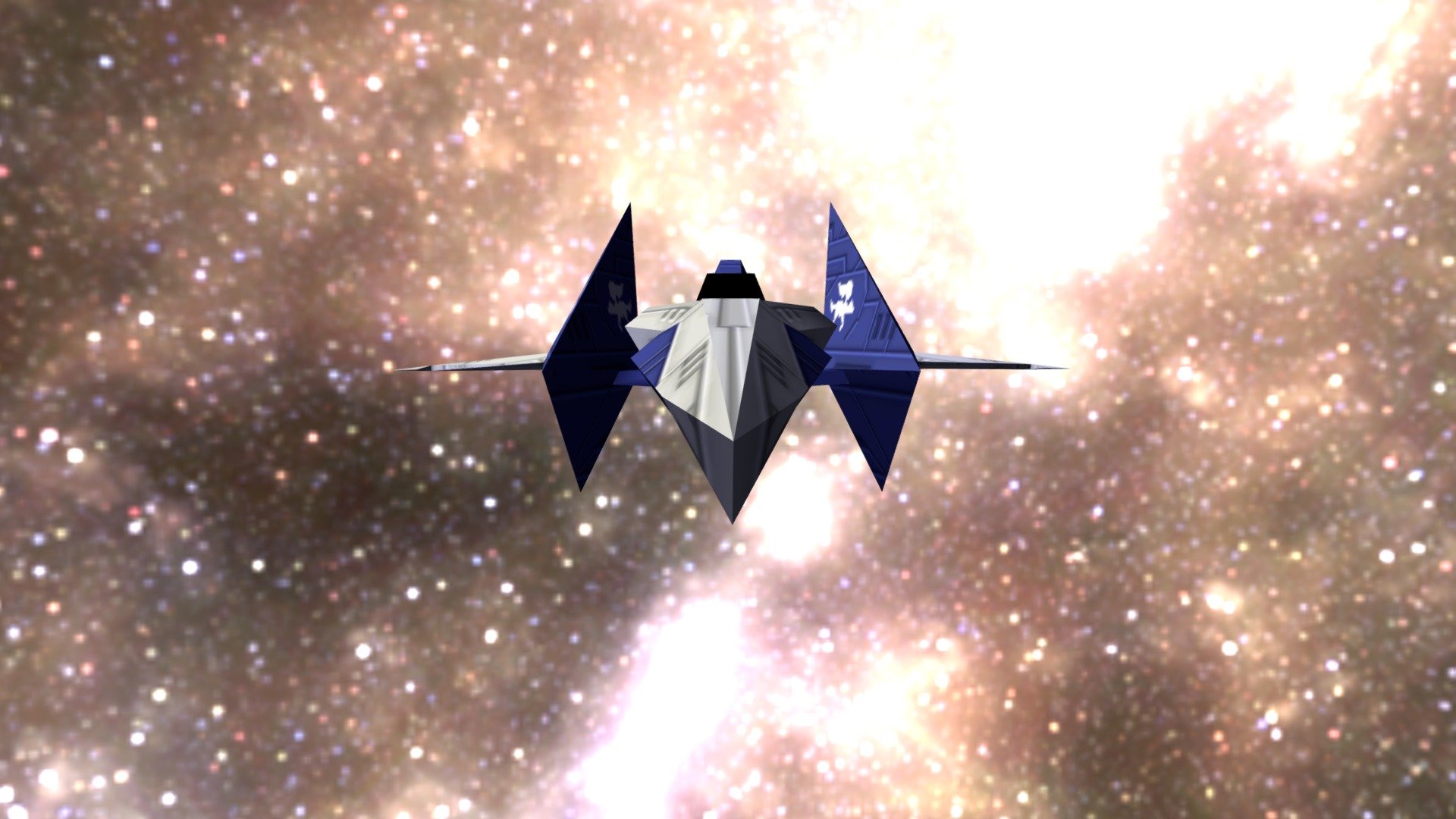 DS DSi/3DS - Star Fox Command - Arwing II - Download Free 3D Model By ...