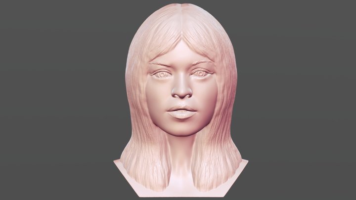 Brigitte Bardot bust for 3D printing 3D Model