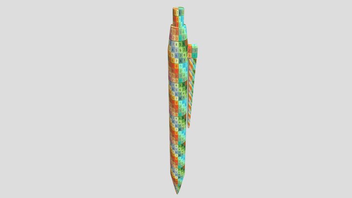 UV Map Pen 3D Model