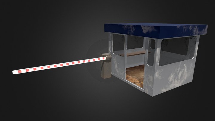 Small Guard Booth 3D Model
